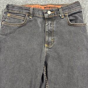 Wrangler Straight Leg Jeans Kids Size 16 Regular Black Flex Denim 5RCBWDR